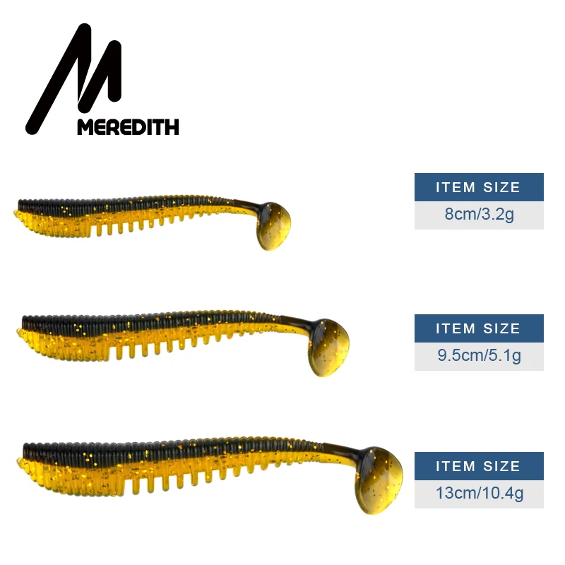 Рыболовные приманки MEREDITH, 5 шт./лот, Awaruna, 9,5 см, 5,1 г, искусственные приманки, воблеры, мягкие приманки, силиконовые приманки для ловли карпа
