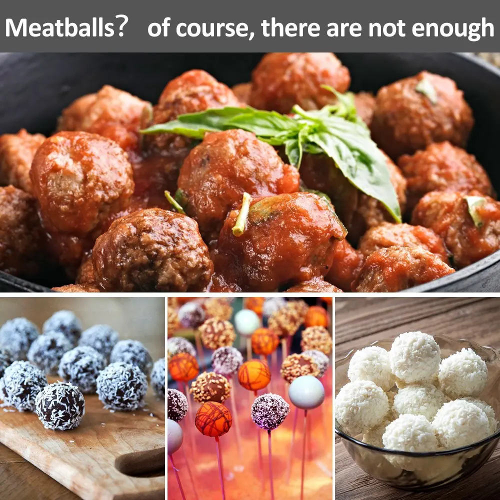 Формовщик фрикаделек TPUSNOK из нержавеющей стали, форма для рыбных шариков и мороженого, леденцов и мячиков из мяса TPA50.