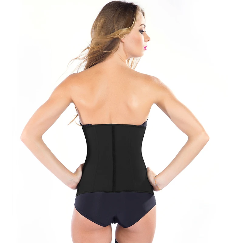 funny king Neoprene Waist Trainer Women Body Shaper Lingerie Fitness Modeling Slimming Tummy Belt Double Layer Zipper Shapewear |
