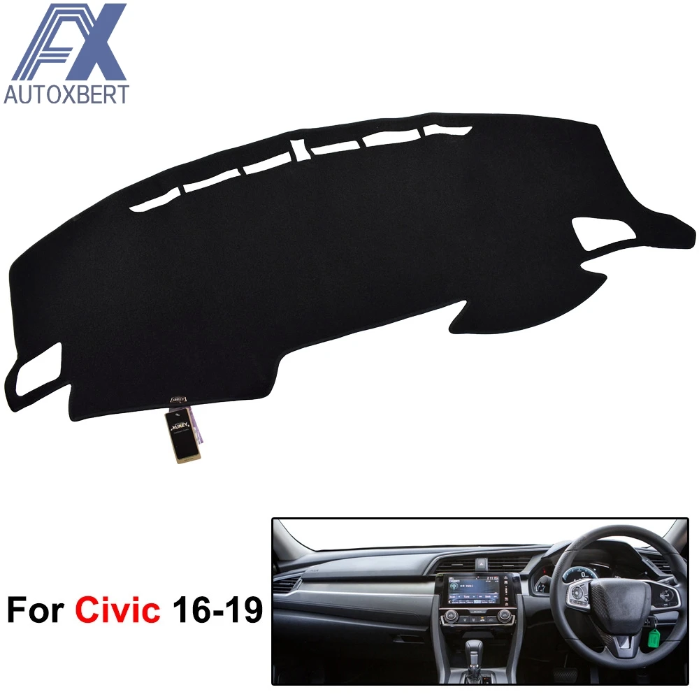 Коврик для приборной панели AX чехол подходит Honda Civic VTi-S VTi-L RS 2016 2017 коврик с