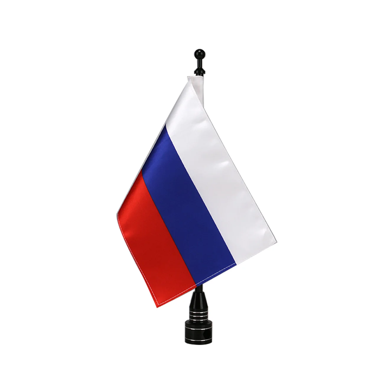 Баннер с флагом России + Вертикальное Крепление для флага задняя боковая стойка
