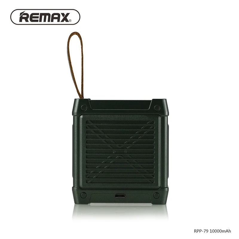 Remax внешний аккумулятор 10000 мАч Портативная Usb зарядка Военный стиль для iphone 8 X