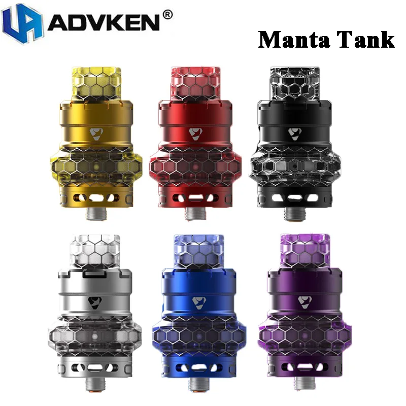 Оригинал Advken MANTA Tank 5 мл sub Ом атомайзер с сетчатой катушкой электронная сигарета
