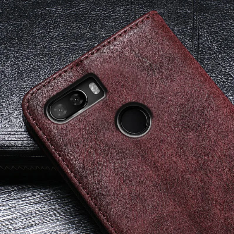 For Lenovo K5 Play Case 5.7'' Luxury Retro Rivet Leather Flip Wallet Phone Case for Lenovo K5 Play L38011 Cover Capa Accessories