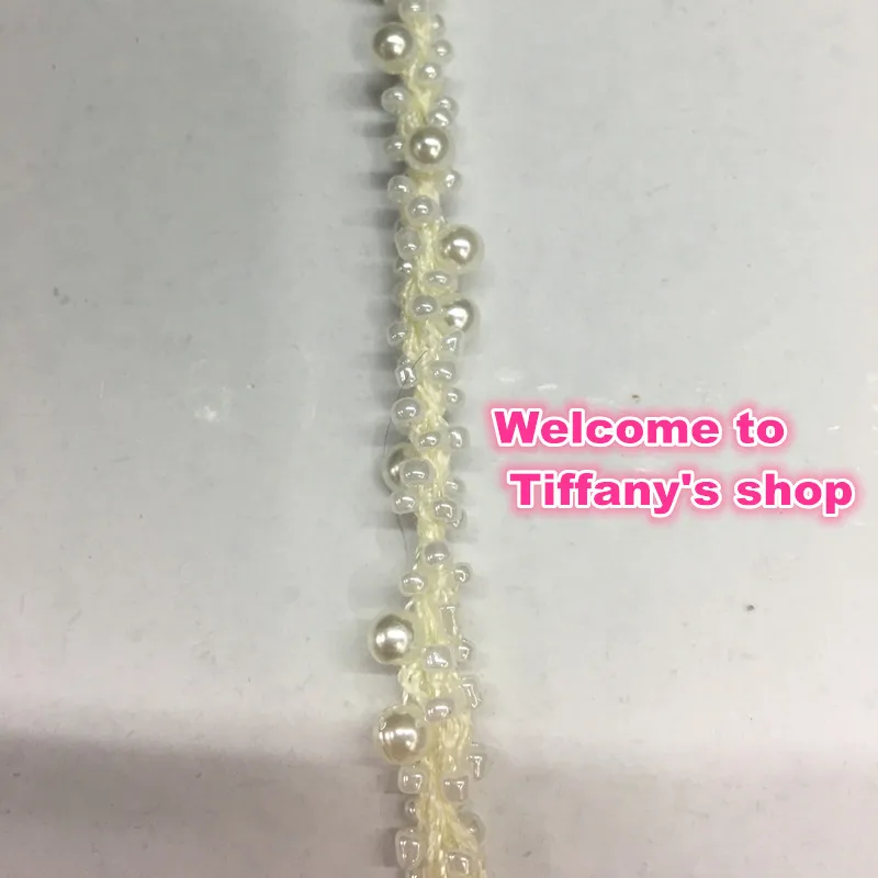 5 м/лот оплетка жемчужные бусины цепочка отделка Швейные аксессуары Сделай Сам