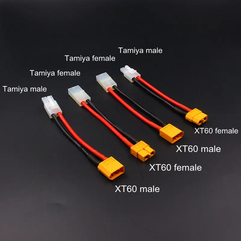 Переходник XT60 в Tamiya папа мама 14AWG 10 см|rc accessories|silicone wireaccessori rc |