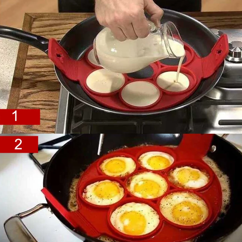 Новые Силиконовые Омлет Плесень Блин формы Яичница в форме идеальный блины