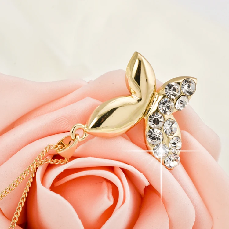 2020 Новая мода колье золотого цвета с украшением в виде кристаллов сплав Стразы