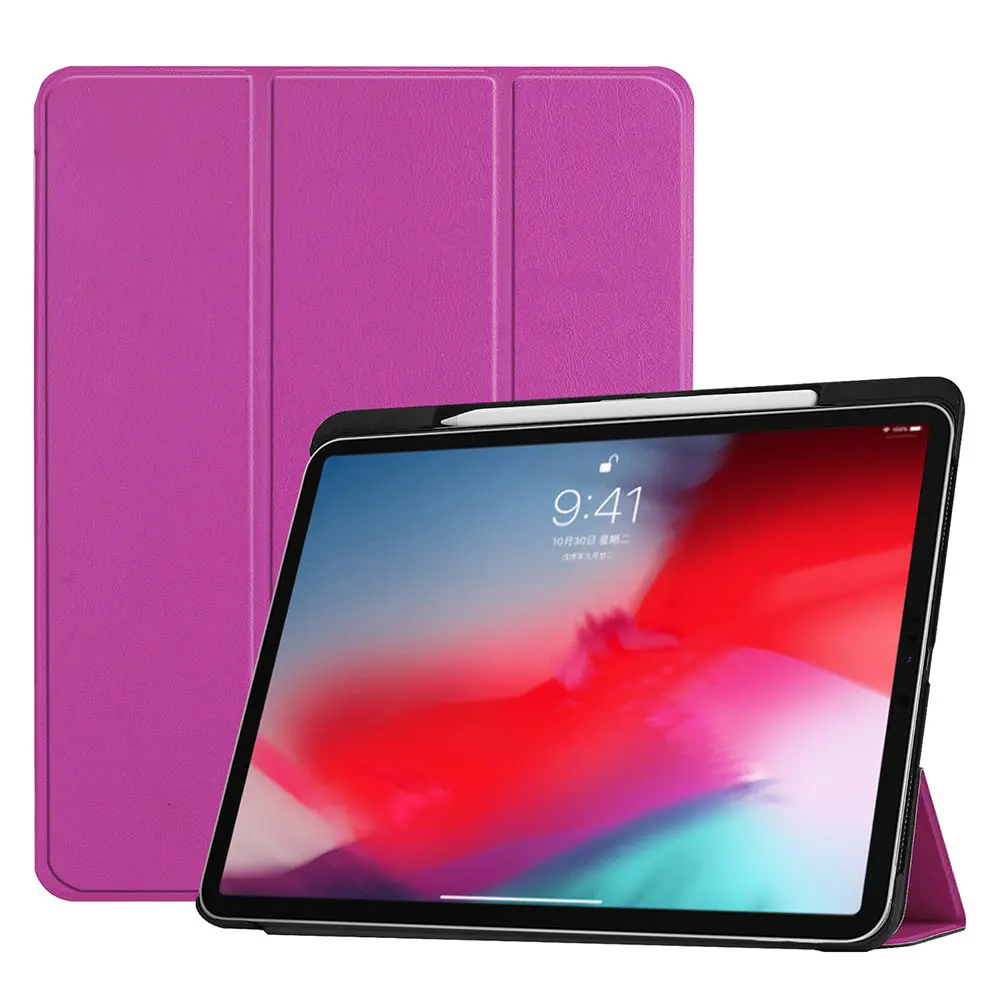 Чехол со слотом для карандаша для ipad pro 11 трехкратный Магнитный смарт-чехол Защитный чехол для ipad pro 11 A80 A2013