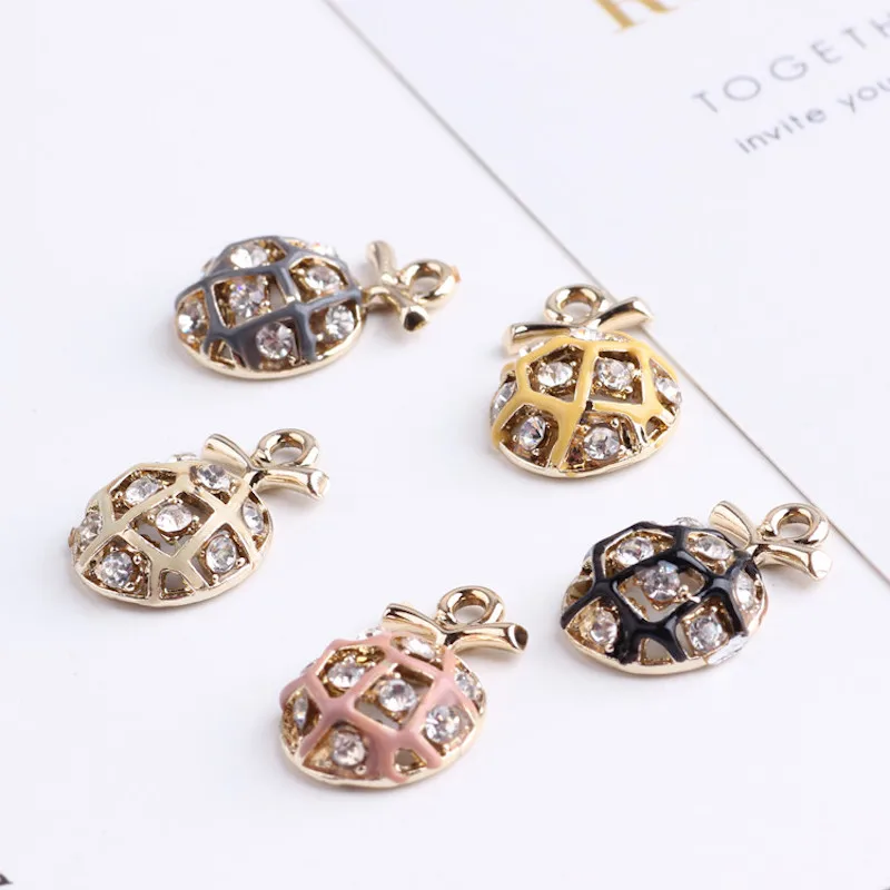 Модные геометрические Подвесные серьги bing с ананасом 10 шт.|pineapple charm|charm fashiondrop charm |