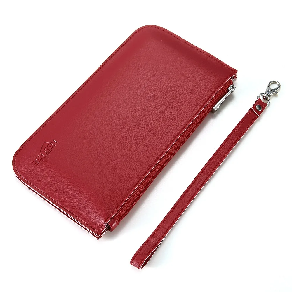 Red Kisscase Универсальный телефон, кошелек для IPhone X 8 7 6 S 6 Plus роскошных Напа рисунком искусственная кожа сумка для iphone 5S 5 SE capinhas чехол на айфон 5s чехол для xiaomi redmi 4x чехол на айфон 6 6s 7 8 Plus - Цвет: Red