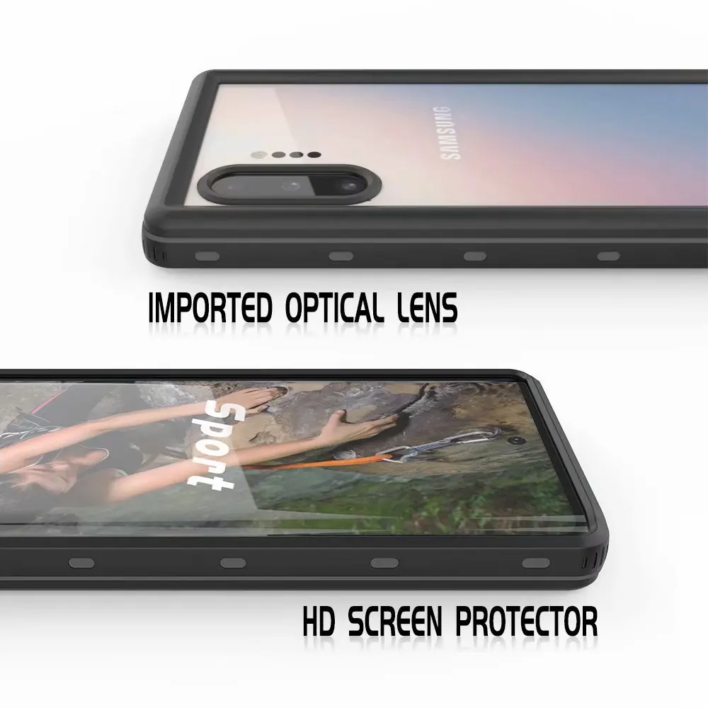 Alxun для samsung Note10 Plus чехол пылезащитный противоударный Чехол IP68 Дайвинг