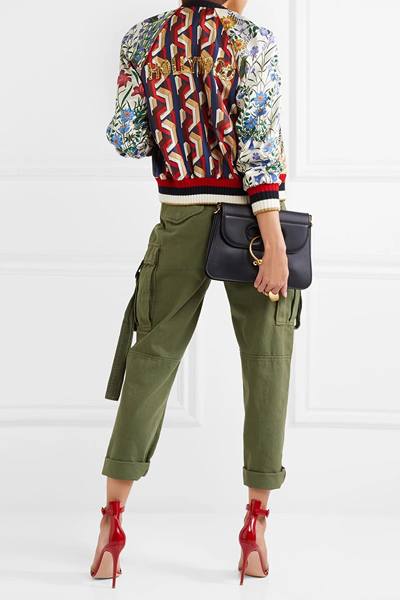 Женское пальто в уличном стиле Новое поступление 2017 модная леопардовая куртка