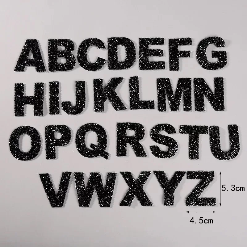 26 шт./компл. 3D Стразы A-Z английские буквы гладить на заплатка для одежды сумки DIY Украшение Алфавит Аппликация патч 5 цветов