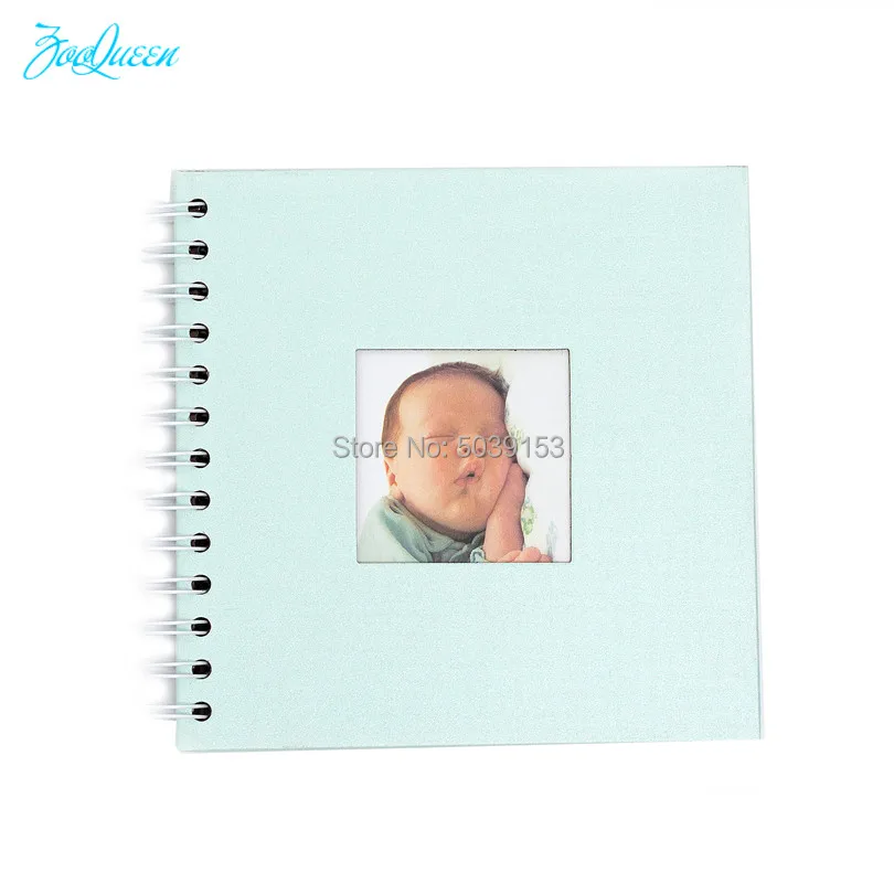 TEAL GREEN Яркого цвета, сделай сам, бумажный фотоальбом, простые детские прозрачные штампы, наклейки Instax, альбом для скрапбукинга, выпускной альбом, детский фотоальбом - Цвет: TEAL GREEN