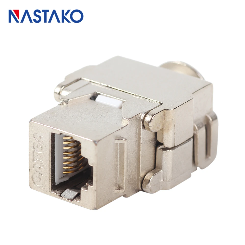 Cat6A RJ45 Keystone Jack 10 ГБ сетевой адаптер CAT 6A экранированный Ethernet модуль подходит для CAT7
