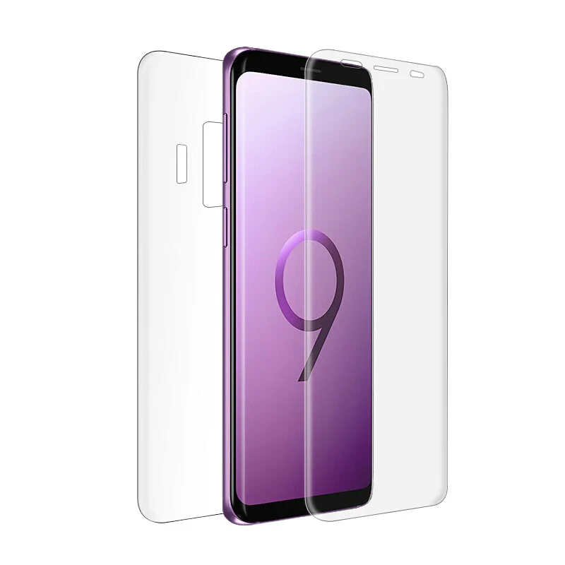 Для samsung Galaxy S9 S8 Plus S7 S6 Edge Защита экрана для Note 8 9 закаленное стекло задняя + крышка