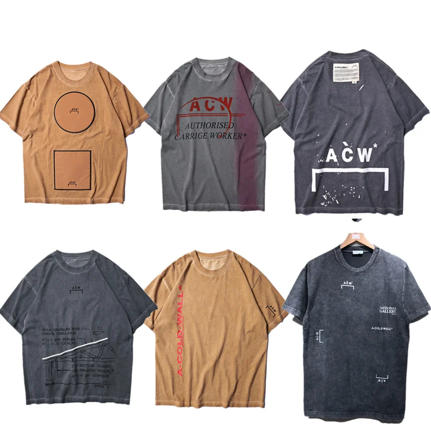 

A-COLD-WALL ACW T shirt Wen Best Quality Top Tees Summer Style ACW 2019 New Arrived A-COLD-WALL T-shirts