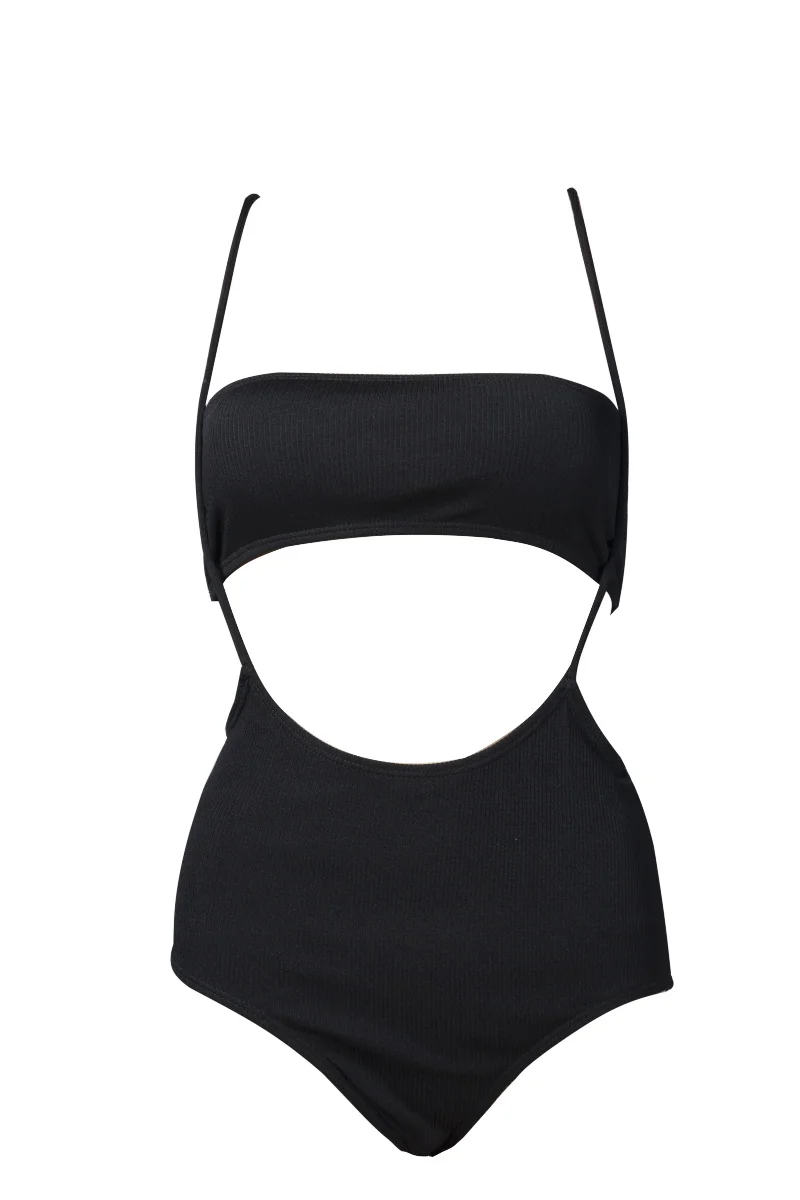 Купальник с высокой талией новинка 2018 соблазнительные однотонные бикини женский