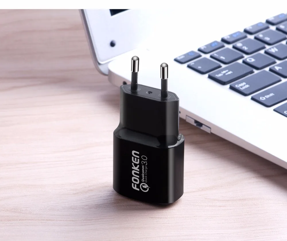 FONKEN USB зарядное устройство 18 Вт Быстрая зарядка QC3.0 QC2.0 мобильный телефон портативный настенный USB адаптер для iPhone huawei samsung быстрое зарядное устройство s