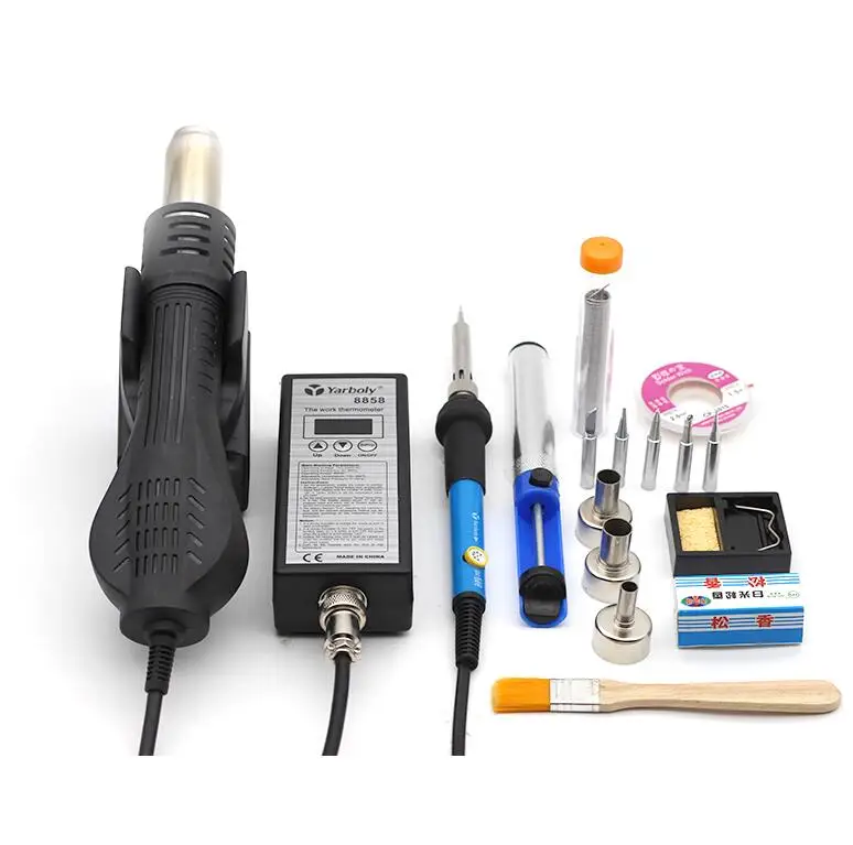 220V Portable BGA SMD Rework Solder Station DIY Hot Air Blower Heat Gun Hair Dryer Soldering Hairdryer 8858 VS 858 858D 8586 - Цвет: D