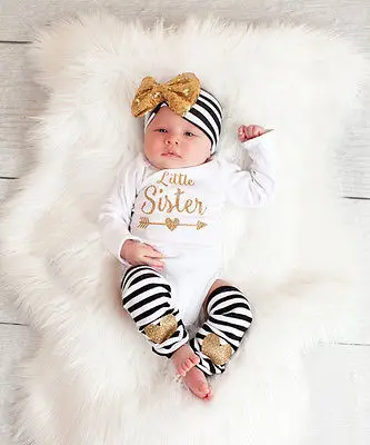 Комплект из 3 предметов для новорожденных боди маленьких девочек + колготки