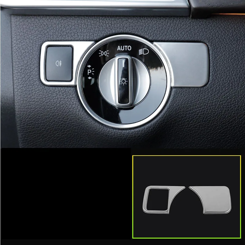 Для Mercedes benz ml350 gl gls x166 gle 350d w166 coupe c292 amg A w176 B W246 CLA C117 glk x204 переключатель фар - Название цвета: silver