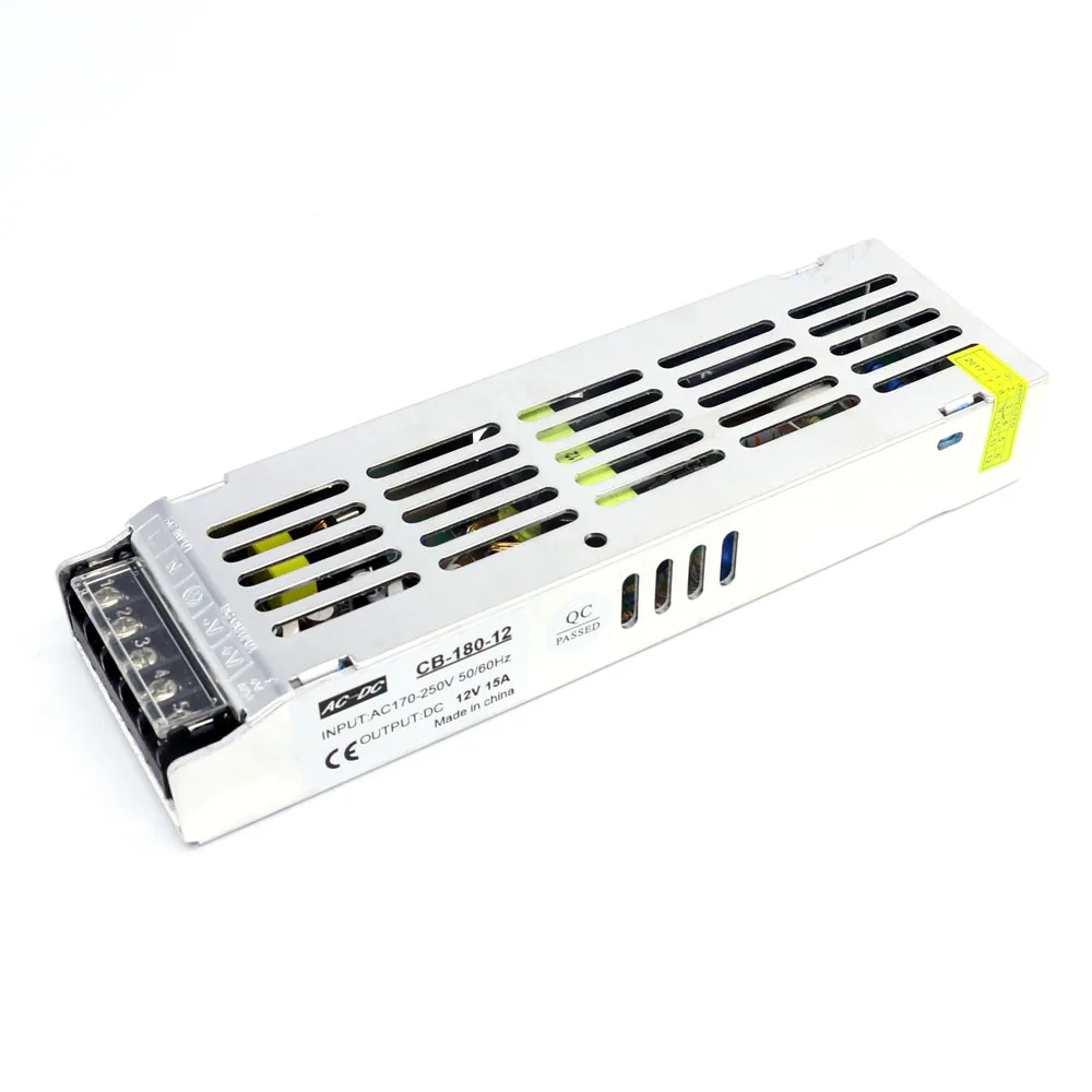 Небольшой объем Swithing источник питания AC 12V 15A 180W Постоянное напряжение