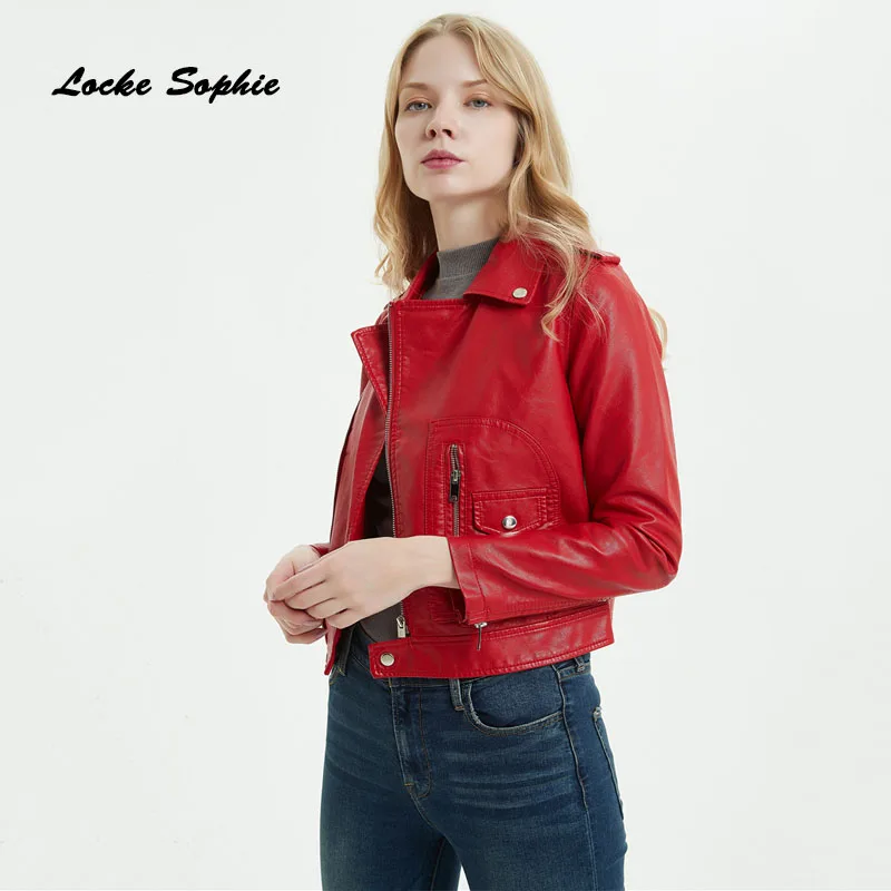 Женская короткая куртка больших размеров блейзеры 2019 осенняя из искусственной