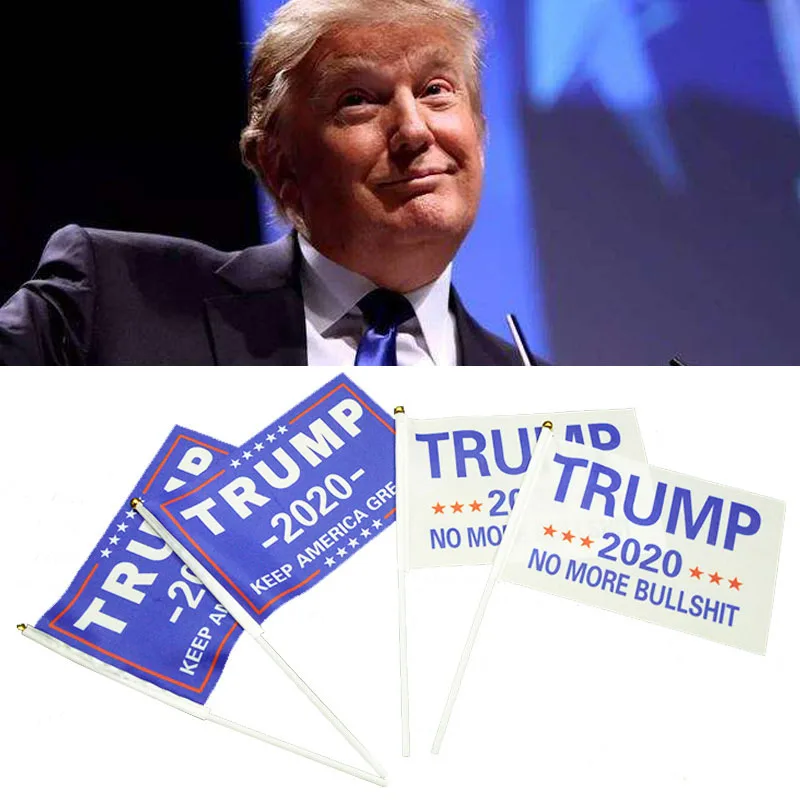 10PCs New Trump 2020 Flag Donald Keep America Great For President USA Accessory | Дом и сад