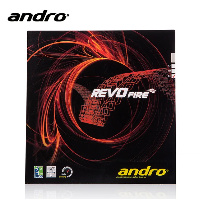 

1x Andro Revo Fire Pips-In Table Tennis (PingPong) Rubber With Sponge