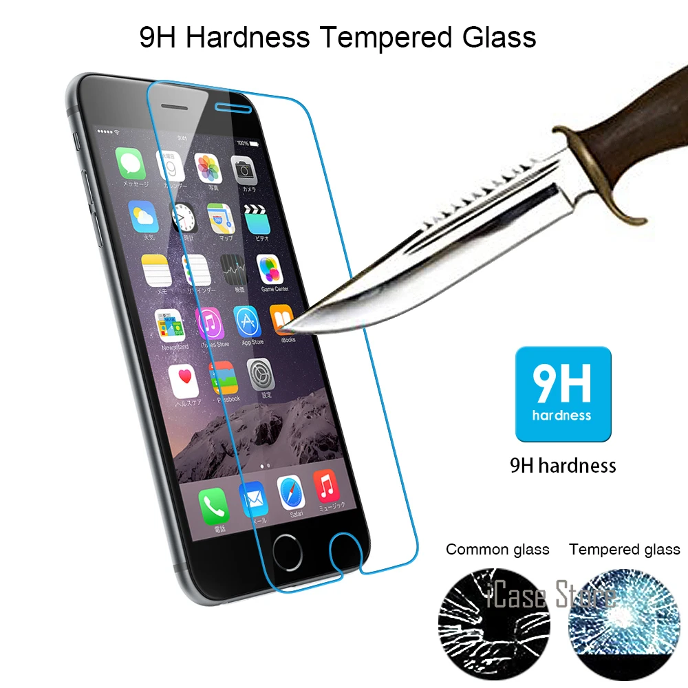 Высокое качество 9 H 0 25 мм Премиум Закаленное стекло для iPhone 7 6 Plus 4 &quot5s 5 5C 4S
