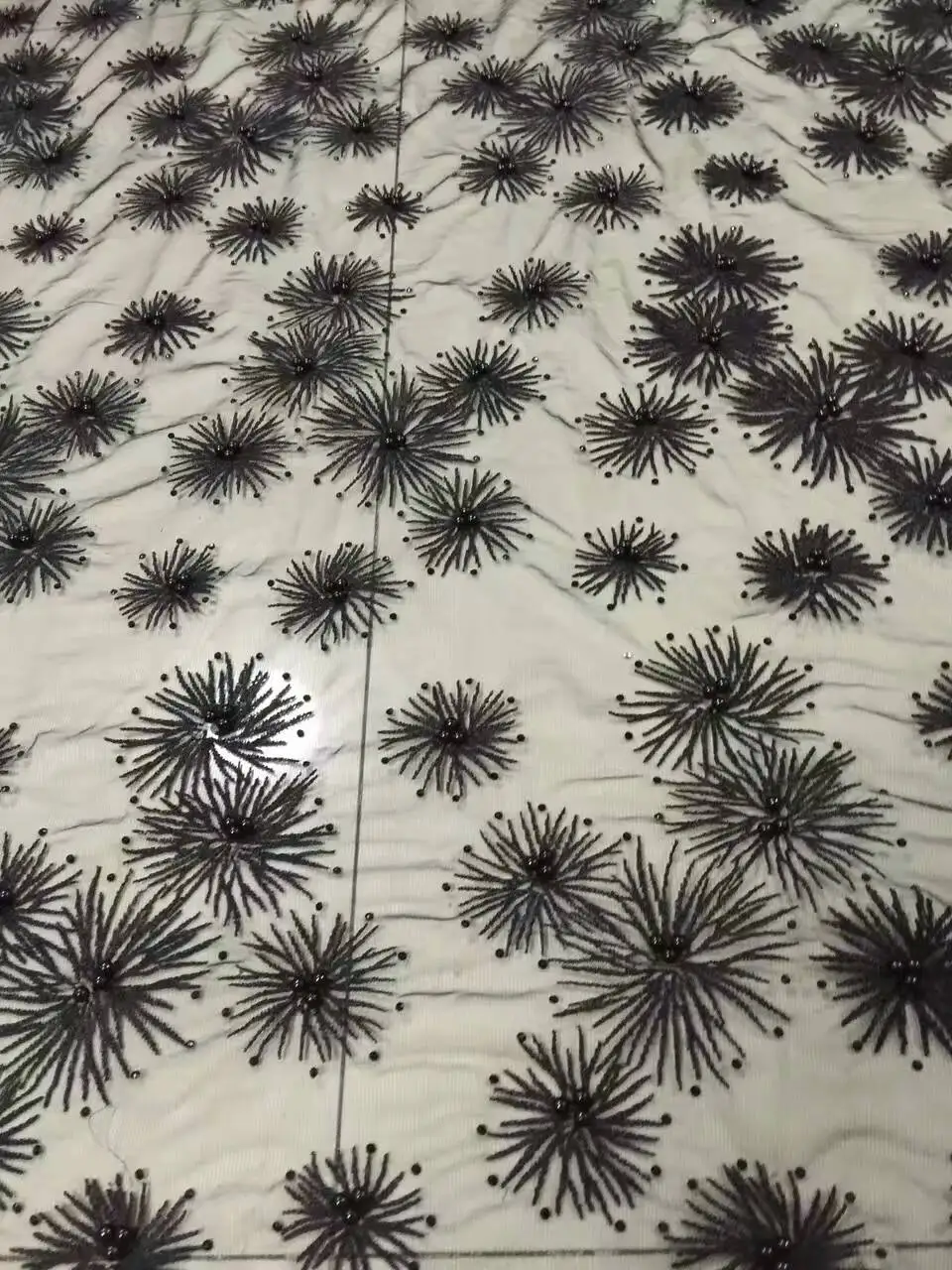 Африканская кружевная ткань новое Золотое вышитое бисером кружево высокое