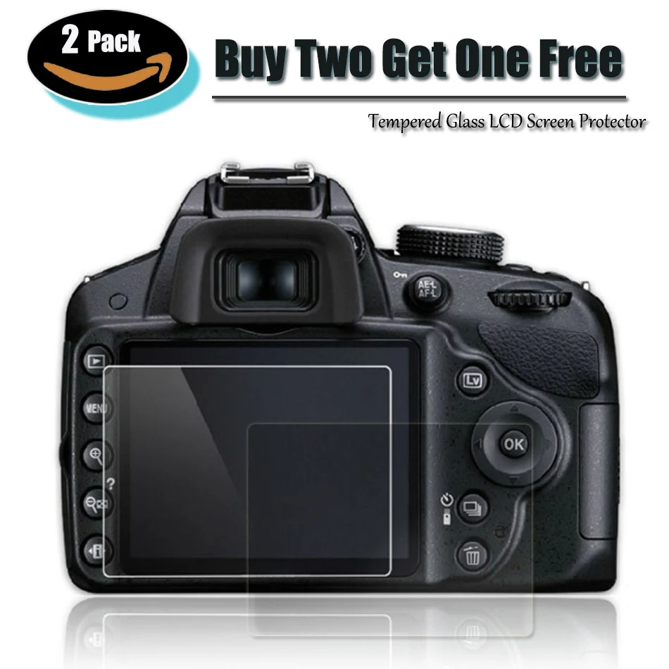 2 шт. 9Н пленка для камеры закаленное стекло ЖК-экран протектор Canon 6D 7D Mark II 2/6DII