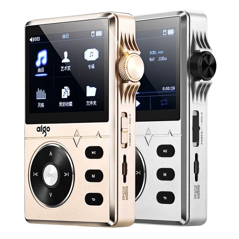 Золотой Aigo 108 цинковый сплав высокого качества HiFi музыкальный плеер 2," 8 GB MP3 плеер Поддержка APE/FLAC/WMA/WAV/OGG/ACC/MP3