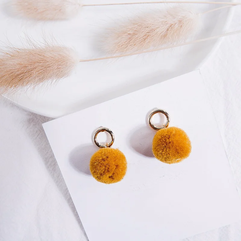 Женские серьги с кисточками BUENOS корейские круглым цветком в форме листа