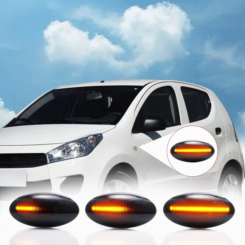 2 шт. светодиодный динамический боковой маркер для Suzuki Swift Alto SX4 Jimmy Vitar