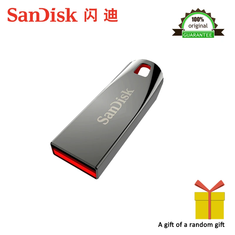 Sandisk USB флеш-накопитель CZ71 16 Гб мини-флешки usb 2 0 pendrives ГБ 100% оригинальная поддержка