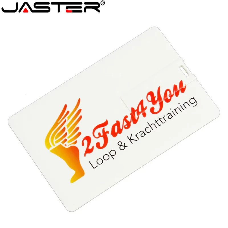 Usb флешка JASTER на заказ белая карточка флэш накопитель 4 32 Гб для подарочного