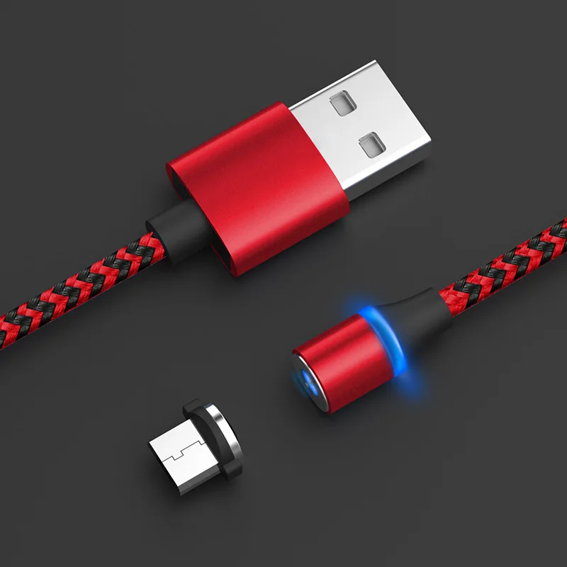 Магнитный USB зарядный кабель 360 градусов Поворот 3 в 1 для iPhone X 7 8 6 samsung Xiaomi быстрое