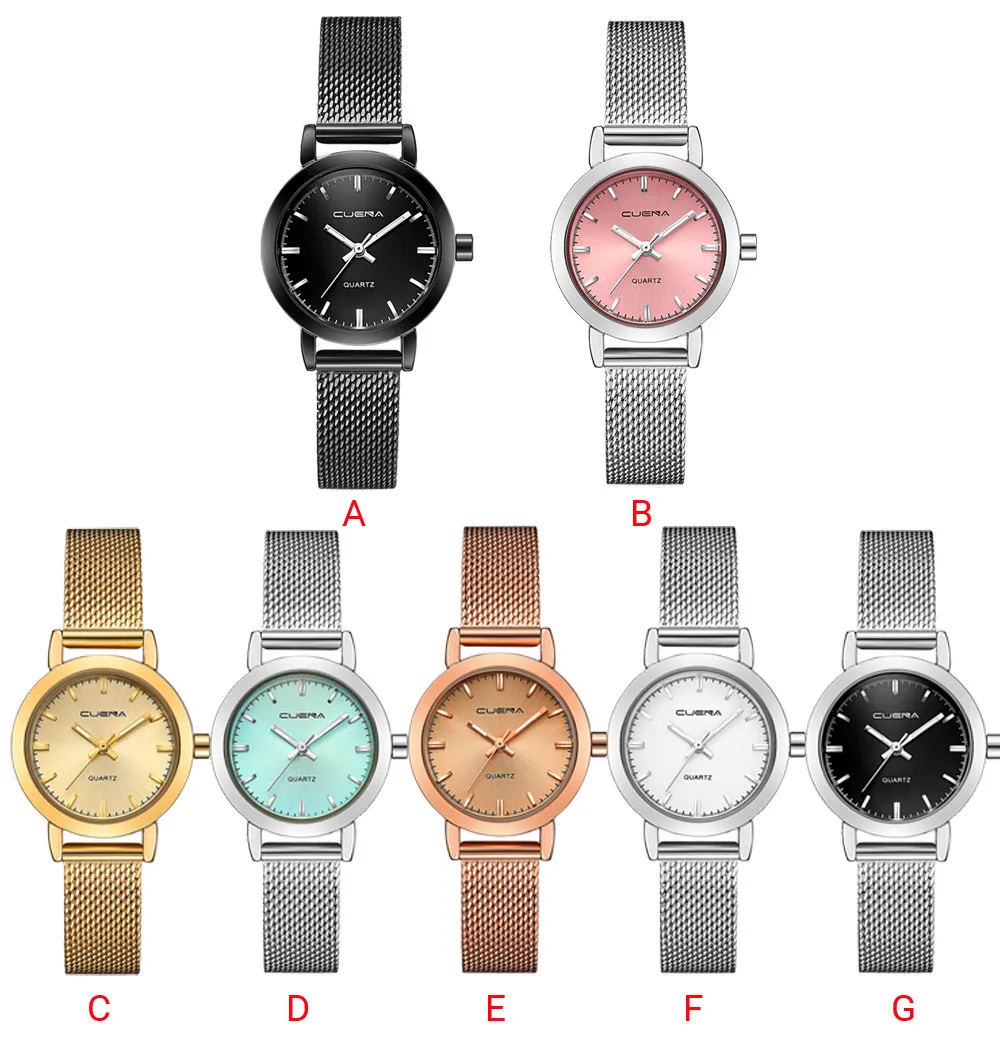 Женские наручные часы reloj mujer женские кварцевые из нержавеющей стали сетчатые