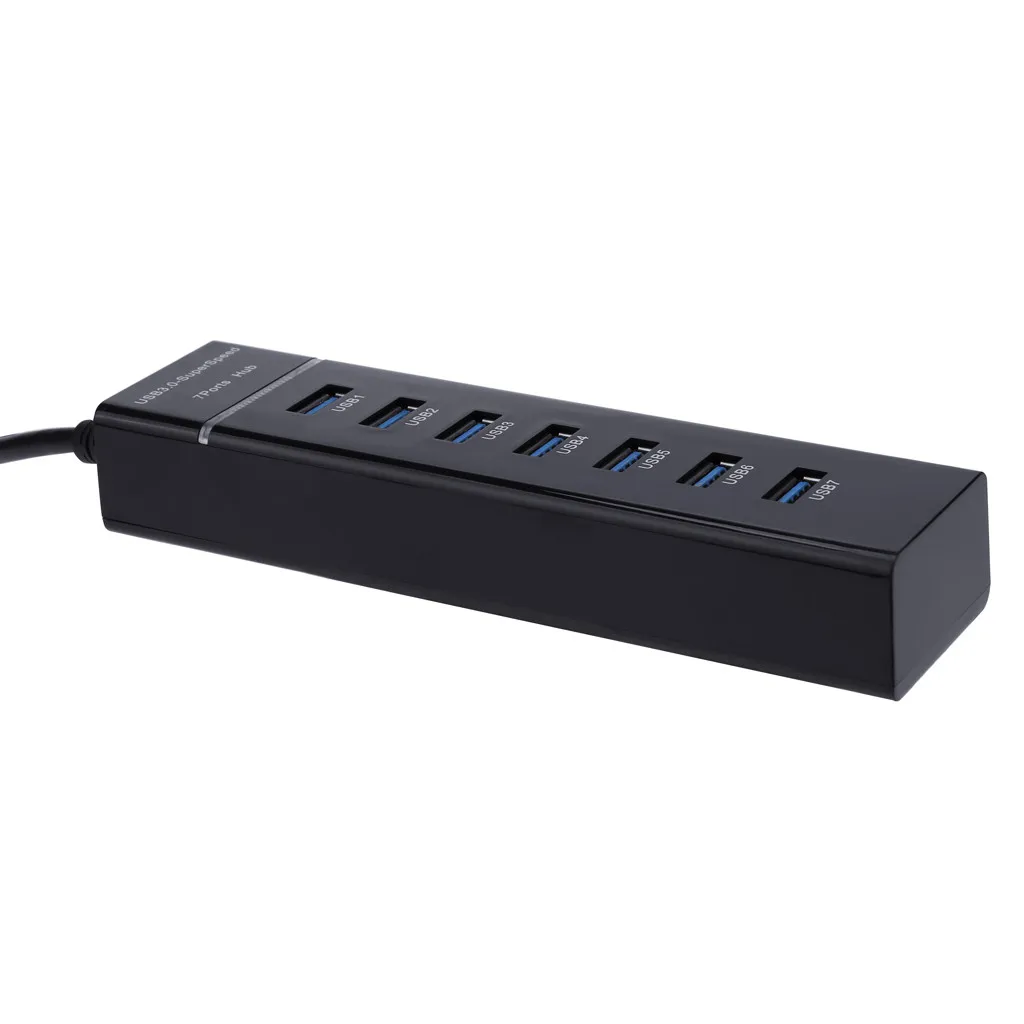 USB концентратор CARPRIE 7 портов 5 Гбит/с со светодиодной индикацией|USB-хабы| |