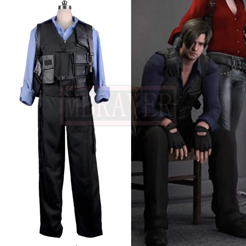 Костюм для косплея Leon Scott Kennedy Cos, костюм на Хэллоуин, Униформа, костюм на заказ любого размера