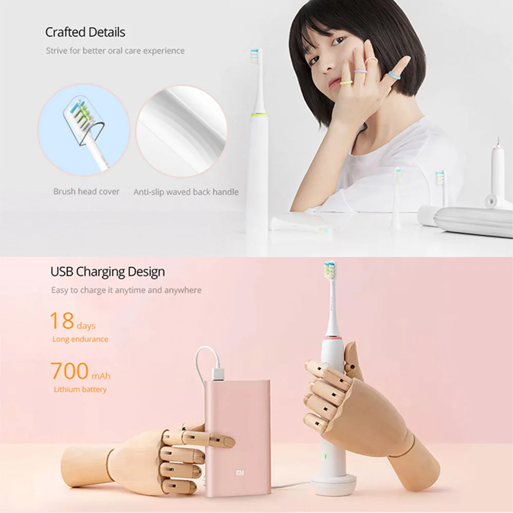 Xiaomi Soocas X1 электрическая зубная щетка для взрослых ультразвуковая ультра