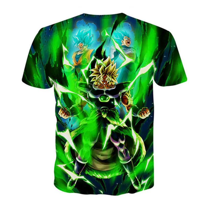 Футболка мужская с 3D-принтом Драконий жемчуг зет топ принтом Super Saiya Son Goku Brolly