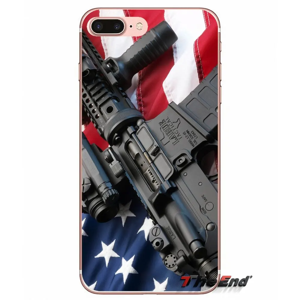 AR-15 винтовок AR 15 Пистолеты Мягкий силиконовый чехол для huawei G7 G8 P7 P8 P9 Lite Honor 4C 5X 5C 6X