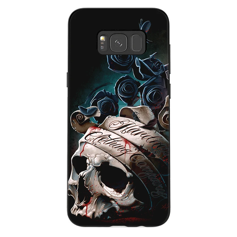 Silicone TPU Skull Case Cover For Samsung Galaxy S7 S6 Edge S8 S9 S10 Plus Note 8 9 S10e | Мобильные телефоны и