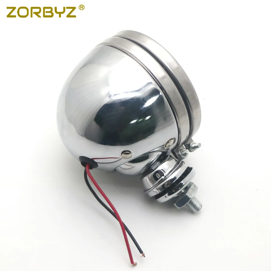 ZORBYZ мотоциклетный противотуманный светильник светодиодный хромированный металлический проходящий фонарь для вождения, головной светильник для Honda Kawasaki Harley на заказ