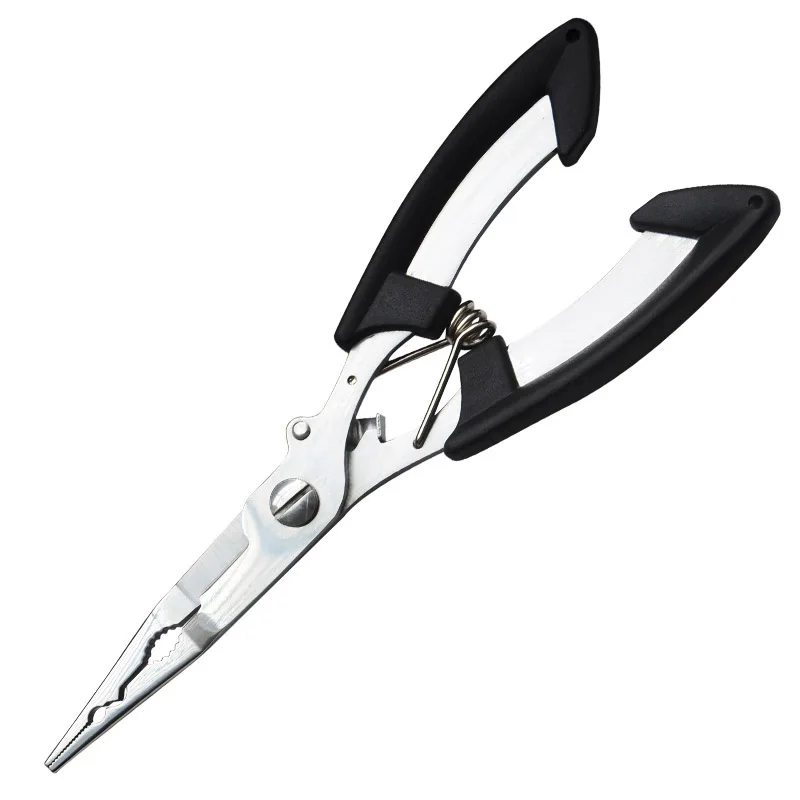 Pliers BK Всемогущий Орел рыбалка плоскогубцы рыба линия резак ножницы маленькие рыбки крюк для снятия Многофункциональный Инструменты цвет: черный, синий клюв челюсти - Цвет: Pliers BK