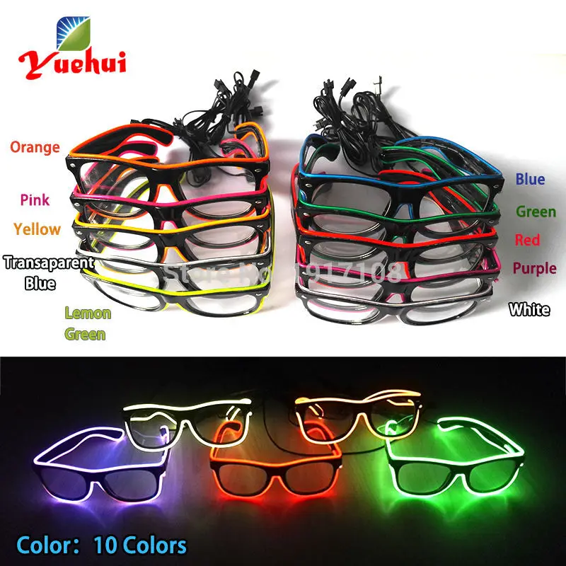 Очки солнцезащитные со светодиодной подсветильник кой 10 цветов|gift gifts|gifts for partygift